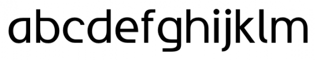 English Regular Font LOWERCASE