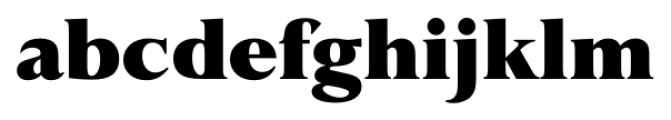 English Serif Black Font LOWERCASE