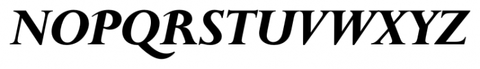 English Serif Bold Italic Font UPPERCASE