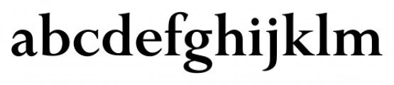English Serif Medium Font LOWERCASE