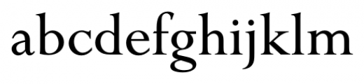 English Serif Regular Font LOWERCASE
