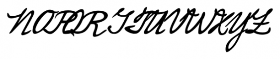 Enrico Handwriting Regular Font UPPERCASE