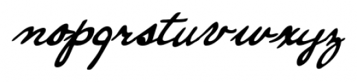 Enrico Handwriting Regular Font LOWERCASE