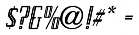 Ensemble JNL Inline Oblique Font OTHER CHARS
