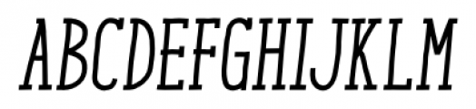 Enyo Slab Medium Italic Font UPPERCASE