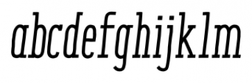 Enyo Slab Medium Italic Font LOWERCASE