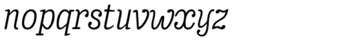 Enagol Math Light Italic Font LOWERCASE