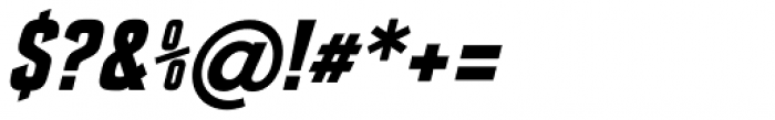 Enamela Condensed Bold Italic Font OTHER CHARS