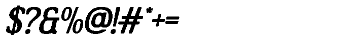 Encave Outline Encave Italic Font OTHER CHARS