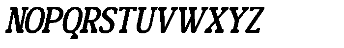 Encave Outline Encave Italic Font UPPERCASE