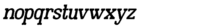 Encave Outline Encave Italic Font LOWERCASE