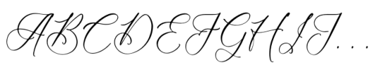 Enchanted Hermion Script Regular Font UPPERCASE