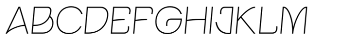 Encharmo Thin Italic Font UPPERCASE
