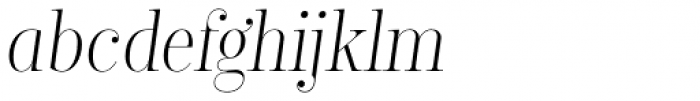 Encorpada Classic Cond Light Italic Font LOWERCASE