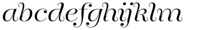 Encorpada Essential Light Italic Font LOWERCASE