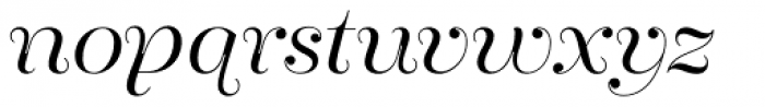 Encorpada Pro Light Italic Font LOWERCASE