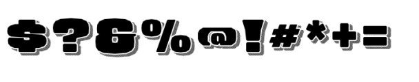 Encumber Shaded Font OTHER CHARS
