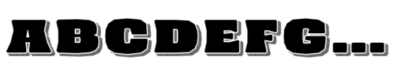 Encumber Shaded Font UPPERCASE