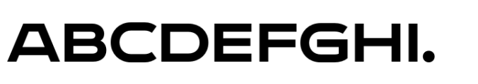 Endeavor Black Expanded Font UPPERCASE