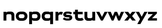 Endeavor Black Extended Font LOWERCASE
