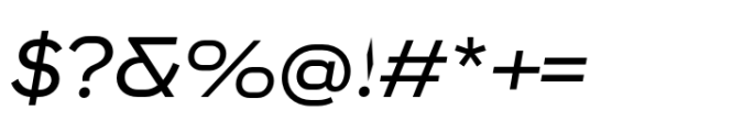 Endeavor Book Extended Oblique Font OTHER CHARS