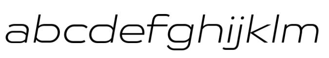 Endeavor Light Expanded Oblique FONT