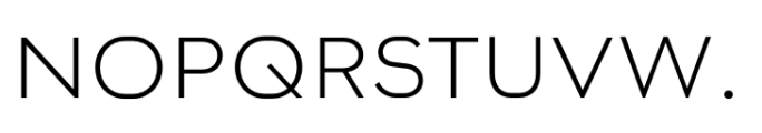 Endeavor Light Extended Font UPPERCASE