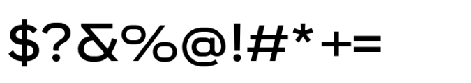 Endeavor Medium Extended Font OTHER CHARS