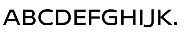 Endeavor Medium Extended Font UPPERCASE