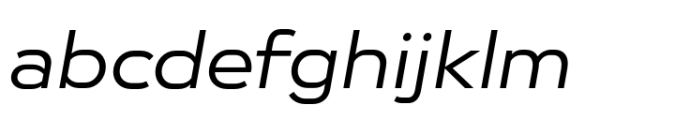 Endeavor Regular Extended Oblique FONT