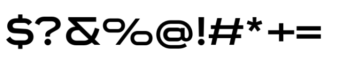 Endeavor Semi Bold Expanded Font OTHER CHARS