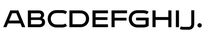 Endeavor Semi Bold Expanded Font UPPERCASE