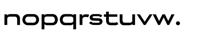 Endeavor Semi Bold Expanded Font LOWERCASE