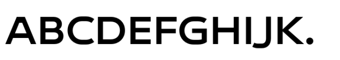 Endeavor Semi Bold Extended Font UPPERCASE