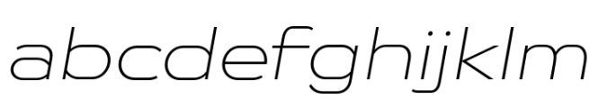 Endeavor Thin Expanded Oblique FONT