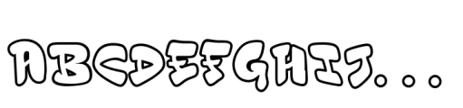 Endless Fusion 3d Graffiti Outline FONT