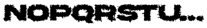 Endura Deformed Font UPPERCASE