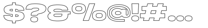 Endura Outline Font OTHER CHARS