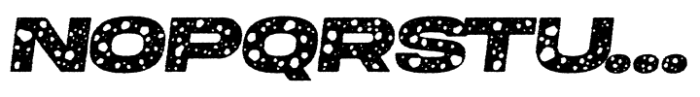 Endura Stony Rough Italic Font LOWERCASE
