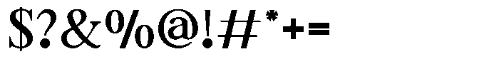 Enerecia Font OTHER CHARS