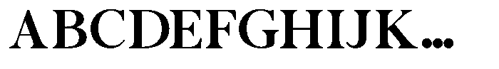 Enerecia Font UPPERCASE