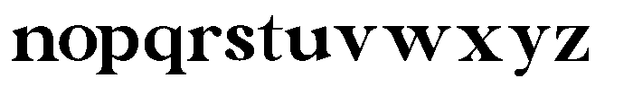 Enerecia Font LOWERCASE
