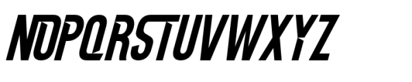 Energan Slant Font UPPERCASE