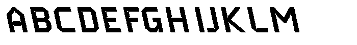 Energix Inktrap Backslant Font UPPERCASE