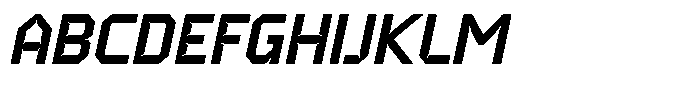 Energix Inktrap Italic Font UPPERCASE