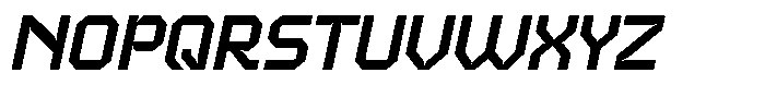 Energix Inktrap Italic Font UPPERCASE