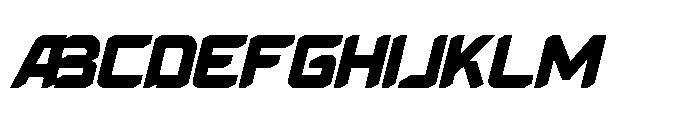 Energy Space Italic Font UPPERCASE