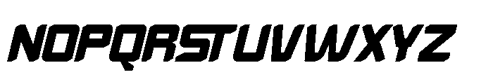 Energy Space Italic Font UPPERCASE