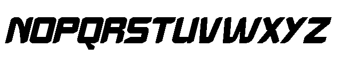 Energy Space Italic Font LOWERCASE