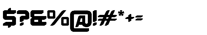 Energy Space Regular Font OTHER CHARS